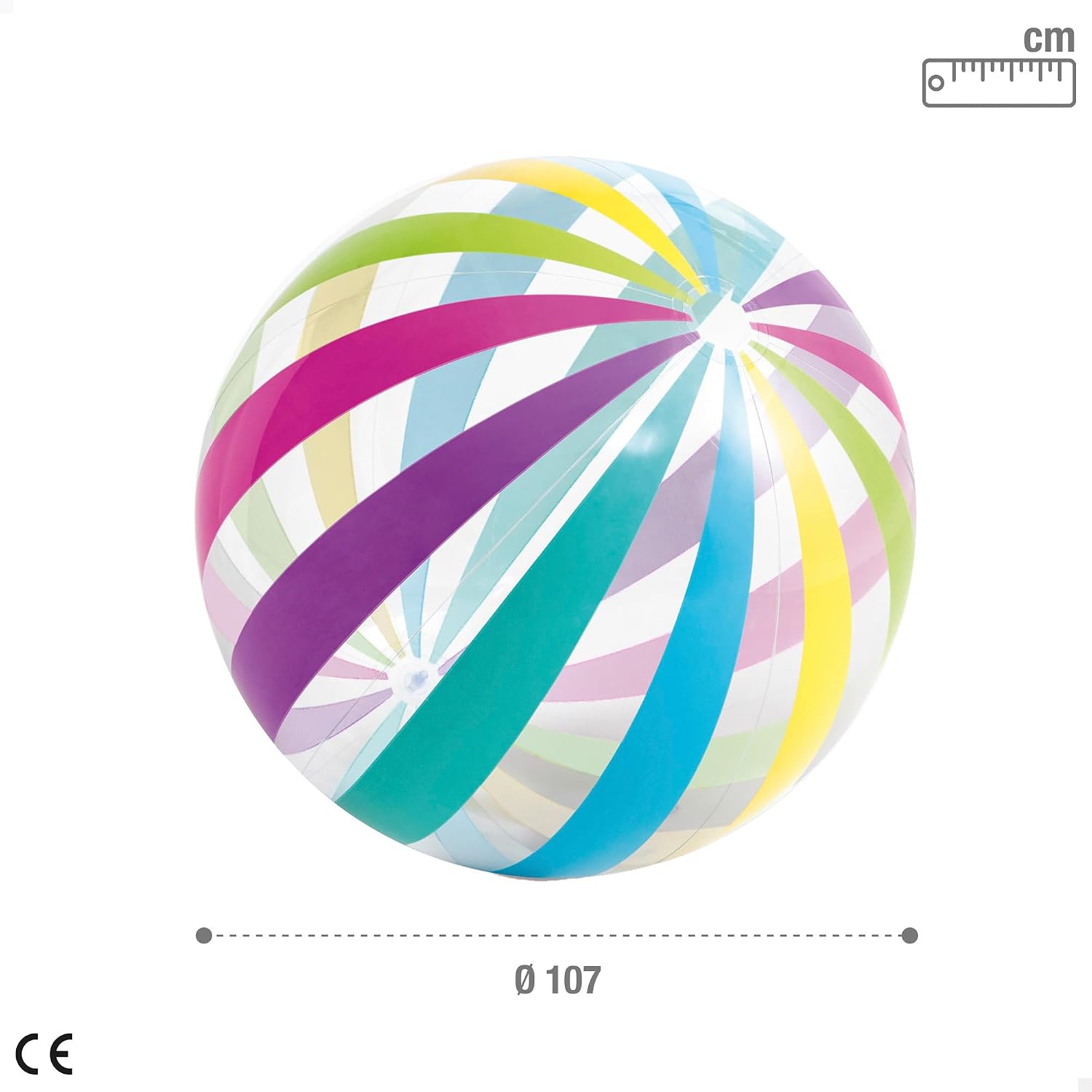 Ballon Intex et son diamètre de 107 cm