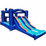 Château Gonflable Double Toboggan et Tunnels
