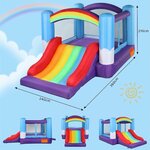 Château Gonflable LEADZM avec Toboggan et Trampoline 2