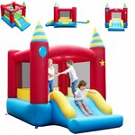 Château Gonflable Costway 2 en 1 Toboggan et Trampoline