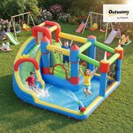 Château Gonflable Outsunny 6 en 1 avec Pistolet à Eau 2