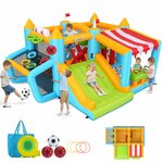 Château Gonflable AKEYDIY avec Stand de Marché et Piscine