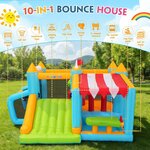 Château Gonflable AKEYDIY avec Stand de Marché et Piscine 2