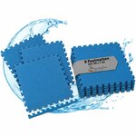 Dalles de protection Montafox bleues en mousse EVA, empilées et assemblées