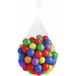 Sac en filet de 100 balles de jeu multicolores Monsieur Bébé