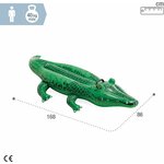 Crocodile Intex et ses dimensions : 168 x 86 cm, 40 kg maximum