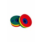 Paire de disques de natation Delphin rouges, jaunes et verts
