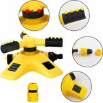 Détails de larroseur : bras orientables et raccord rapide