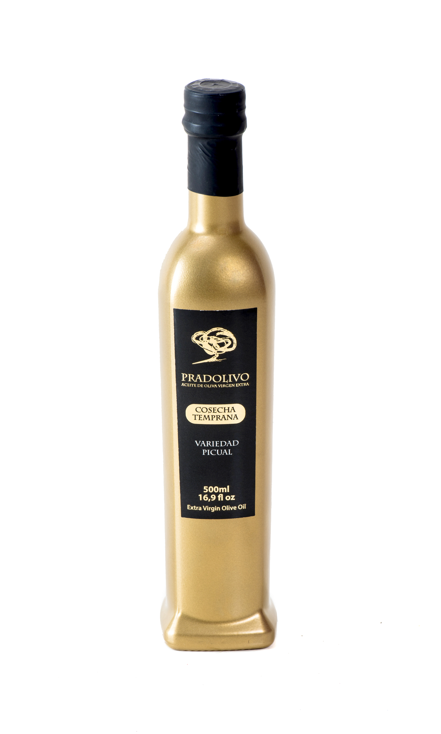 Huile d' olive PRADOLIVO GAMME RÉCOLTE PRÉCOCE - PICUAL 500 ML www.luxfood-shop.fr