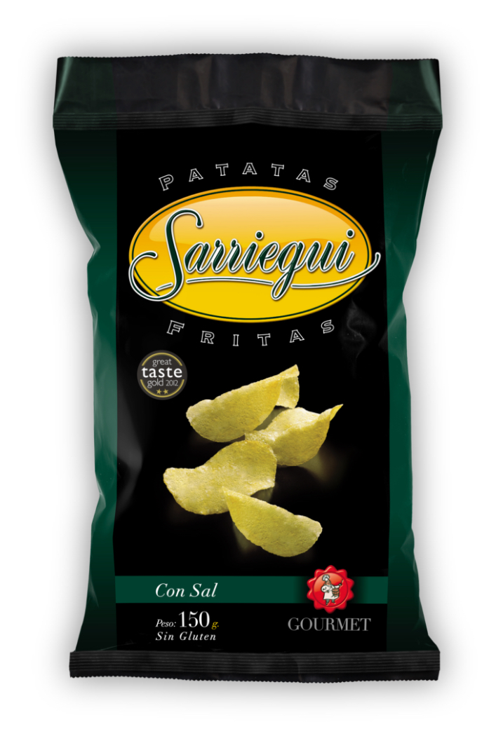 Chips de pomme de terre Premium Salé Gourmet Sarriegui 150g-www.luxfood-shop.fr