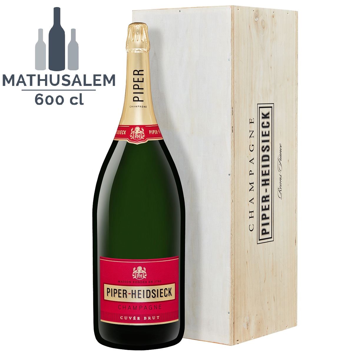 Champagen Piper-Heidsieck Cuvée Brut blanc 6 Litres www.luxfood-shop.fr