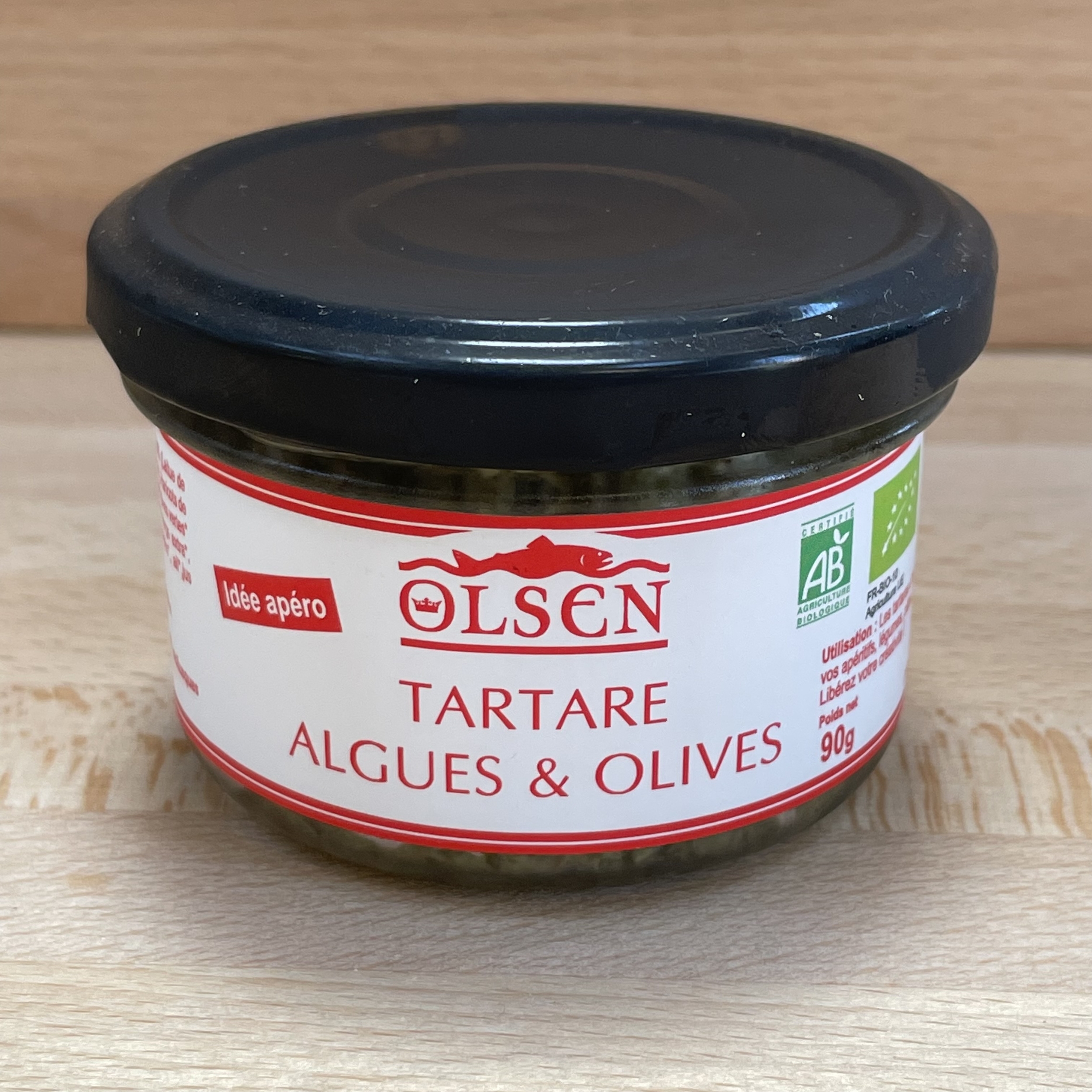 Tartare d'algues & olives bio 90g-ALBTOL-olsen-www.luxfood-shop.fr