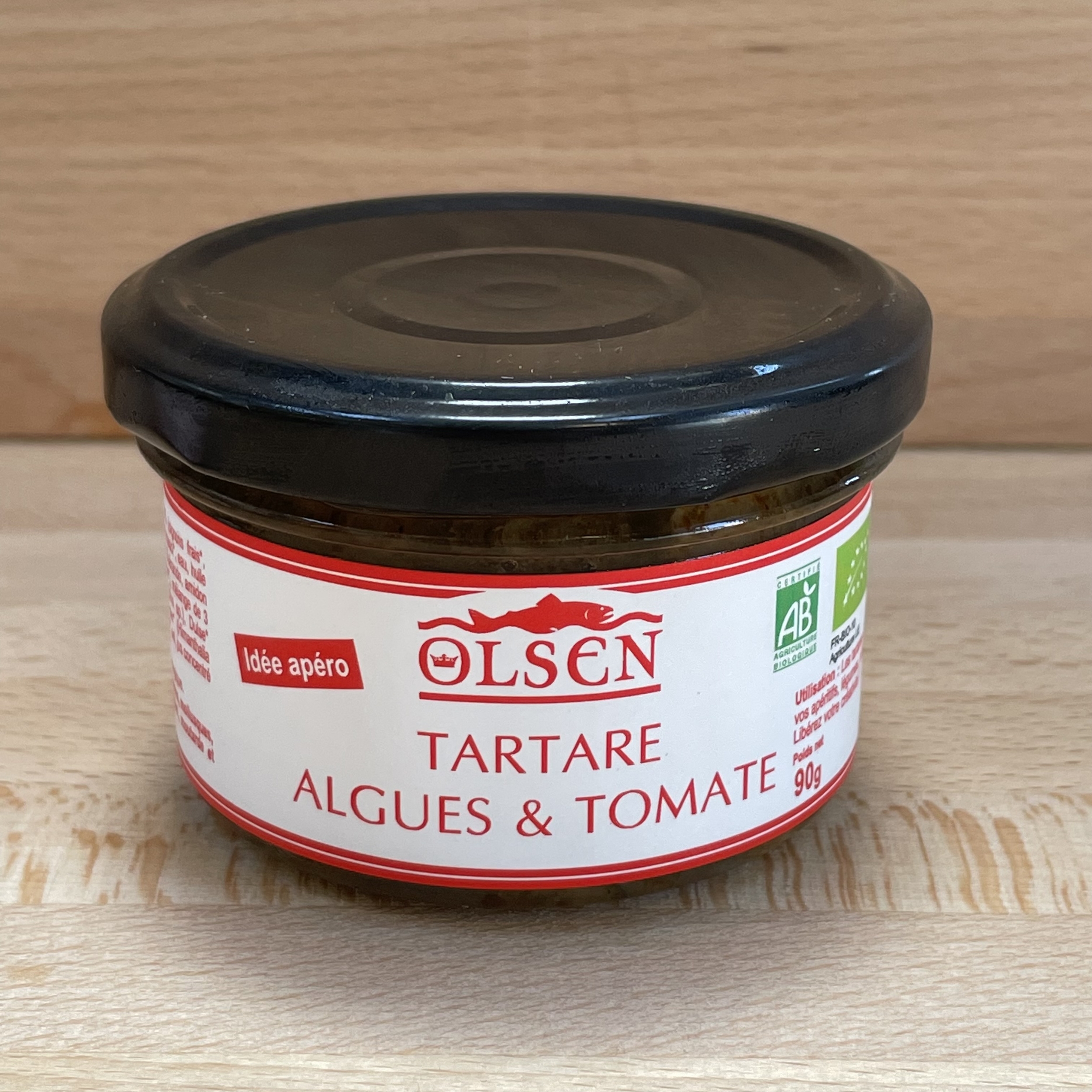 Tartare d'algues &amp; tomate bio 90g-ALBTTO-olsen-www.luxfood-shop.fr