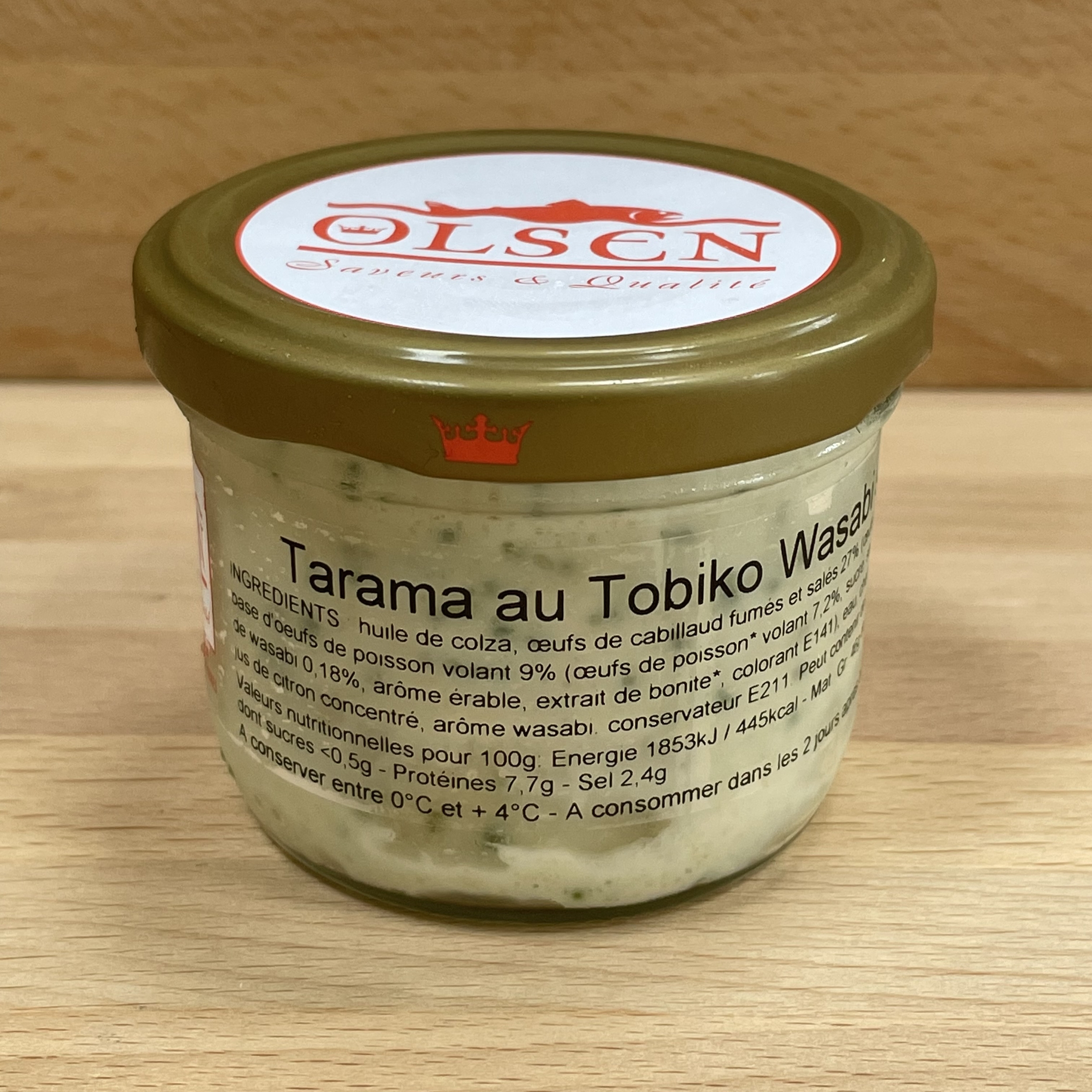 Tarama au tobiko wasabi 90g-OLB35B-olsen-www.luxfood-shop.fr