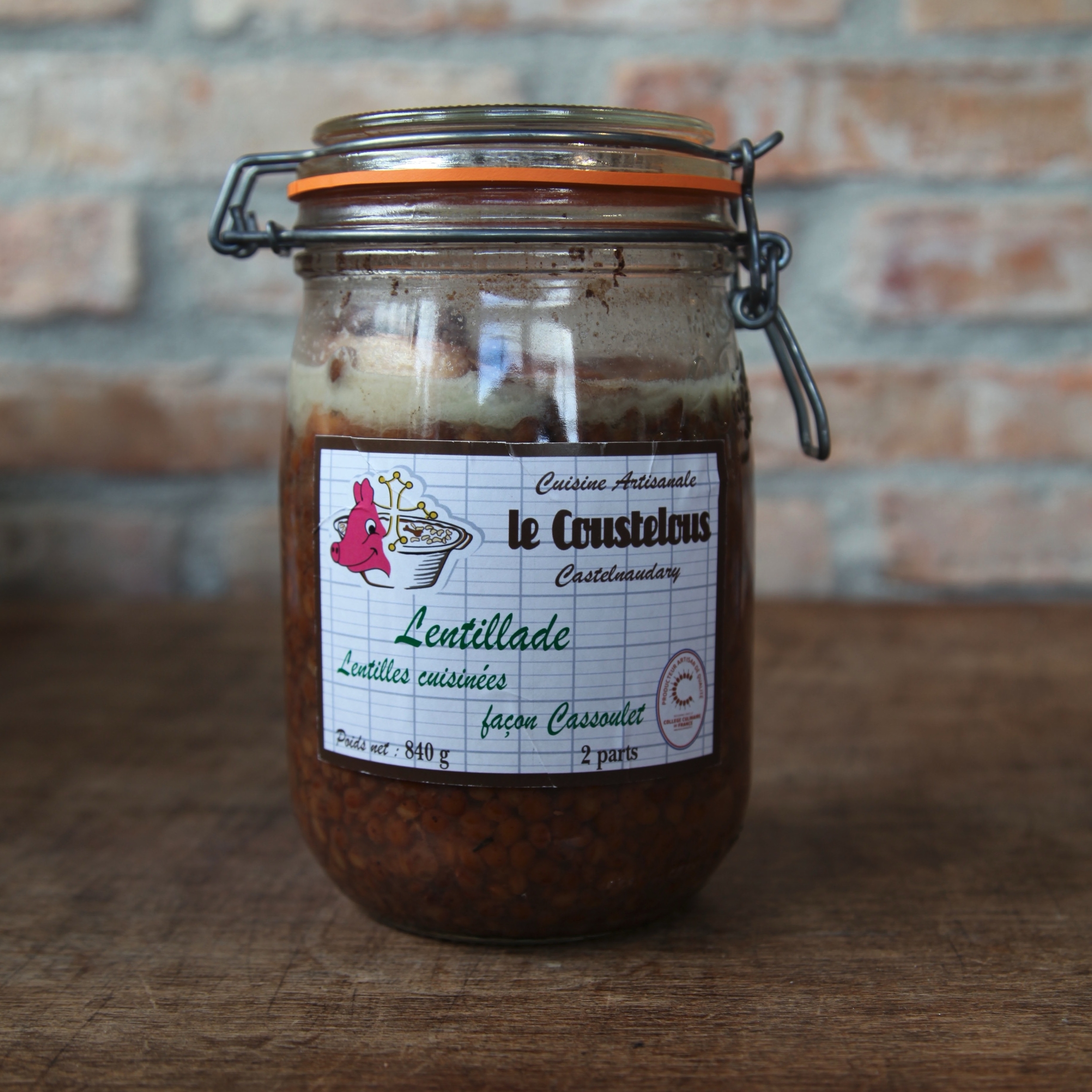 Lentillade 840gr--Le coustelous - www.luxfood-shop.fr.