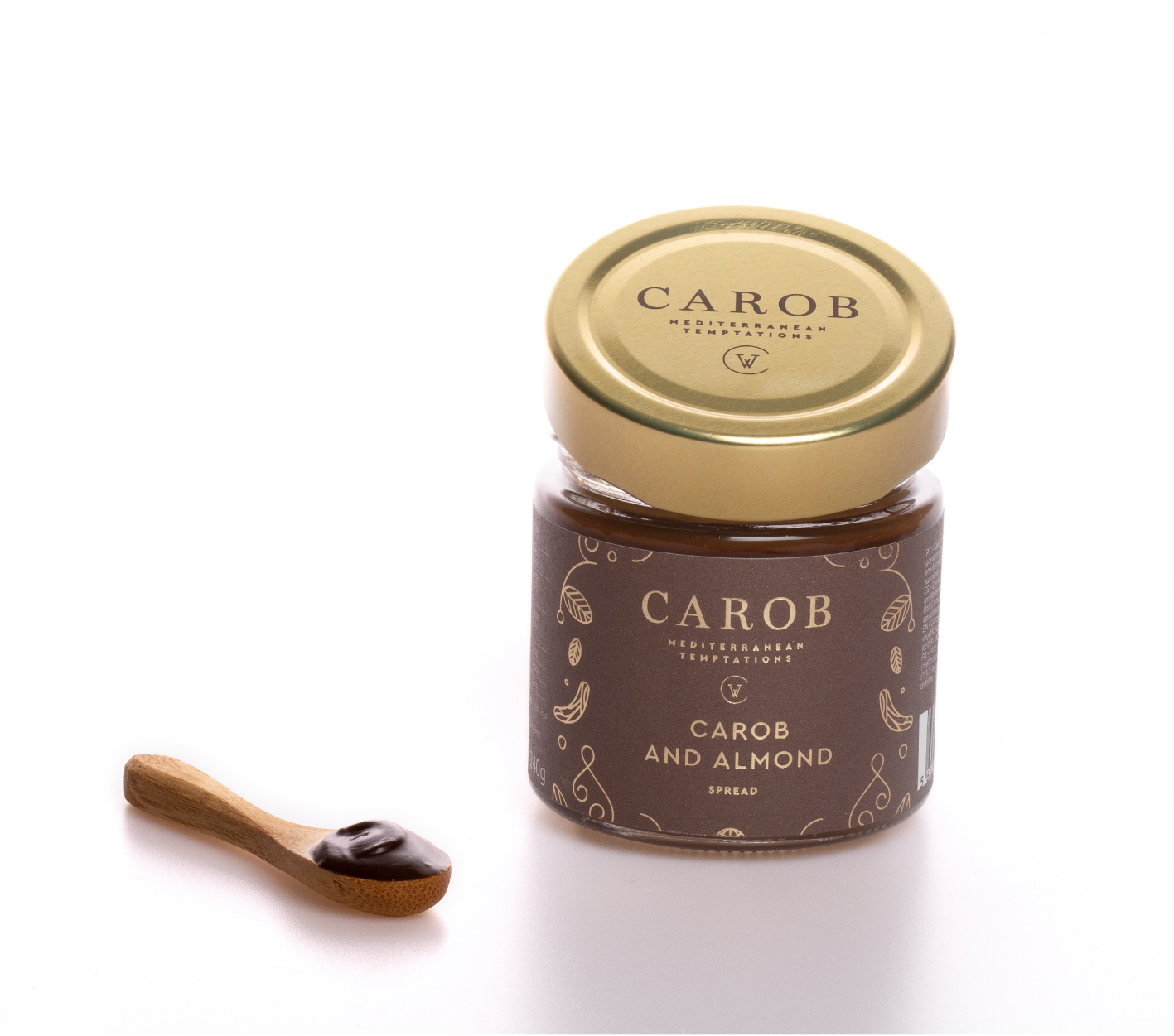 Pâte à tartiner à la caroube aux amandes 240g Carob World - www.luxfood-shop.fr-AR104