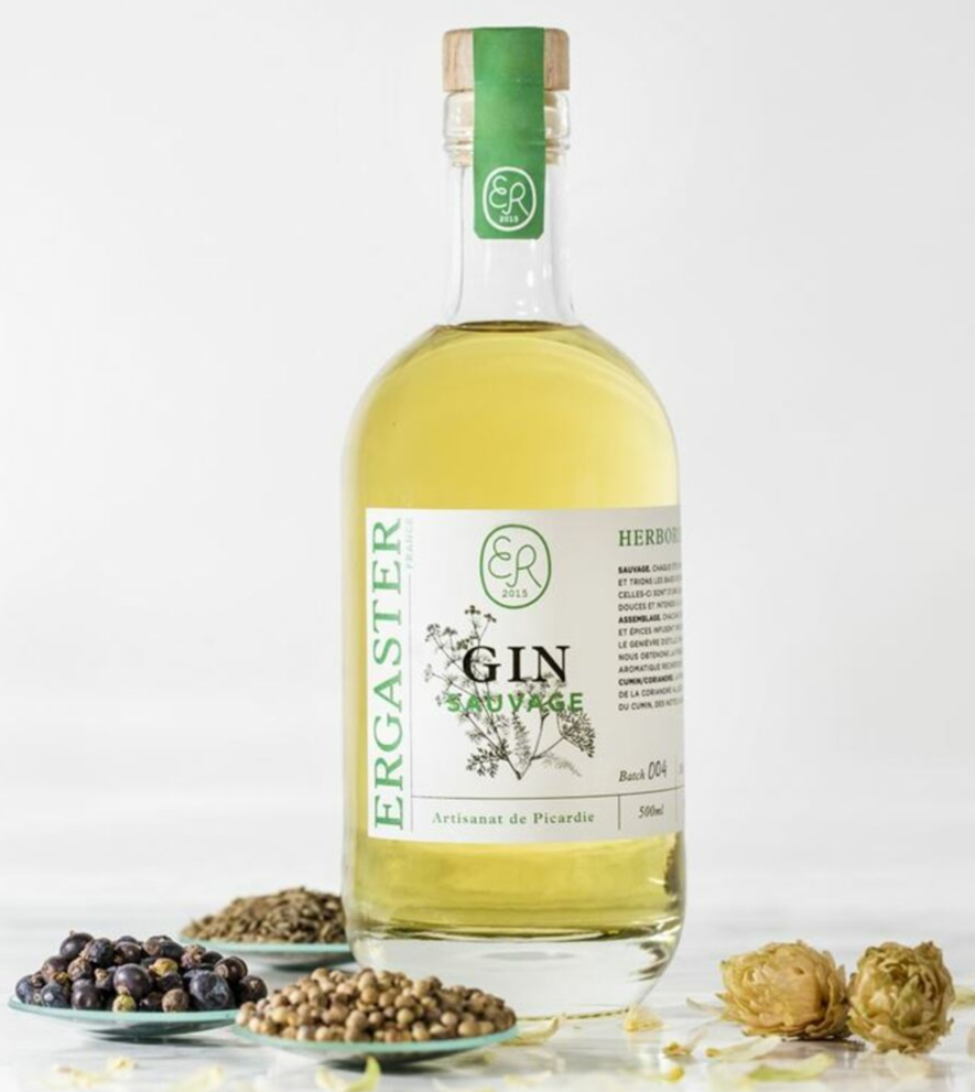 Gin sauvage Ergaster Herboriste www.luxfood-shop.fr.