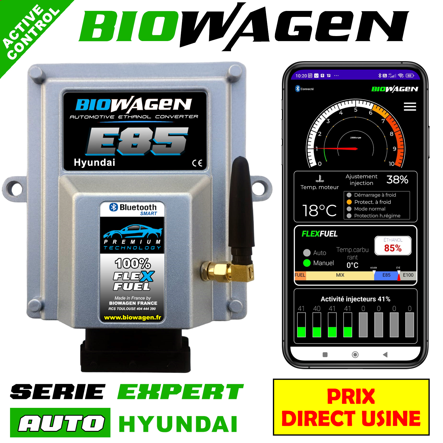 Boitier Ethanol e85 HYUNDAI
