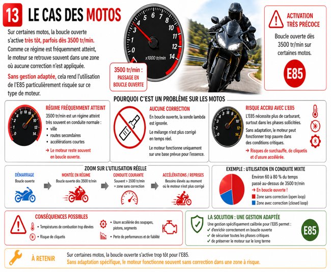 13 motos ethanol e85