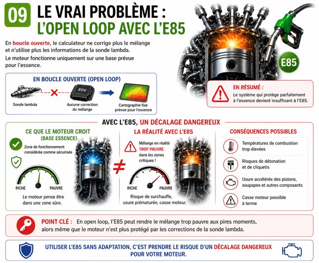 09 probleme open loop ethanol