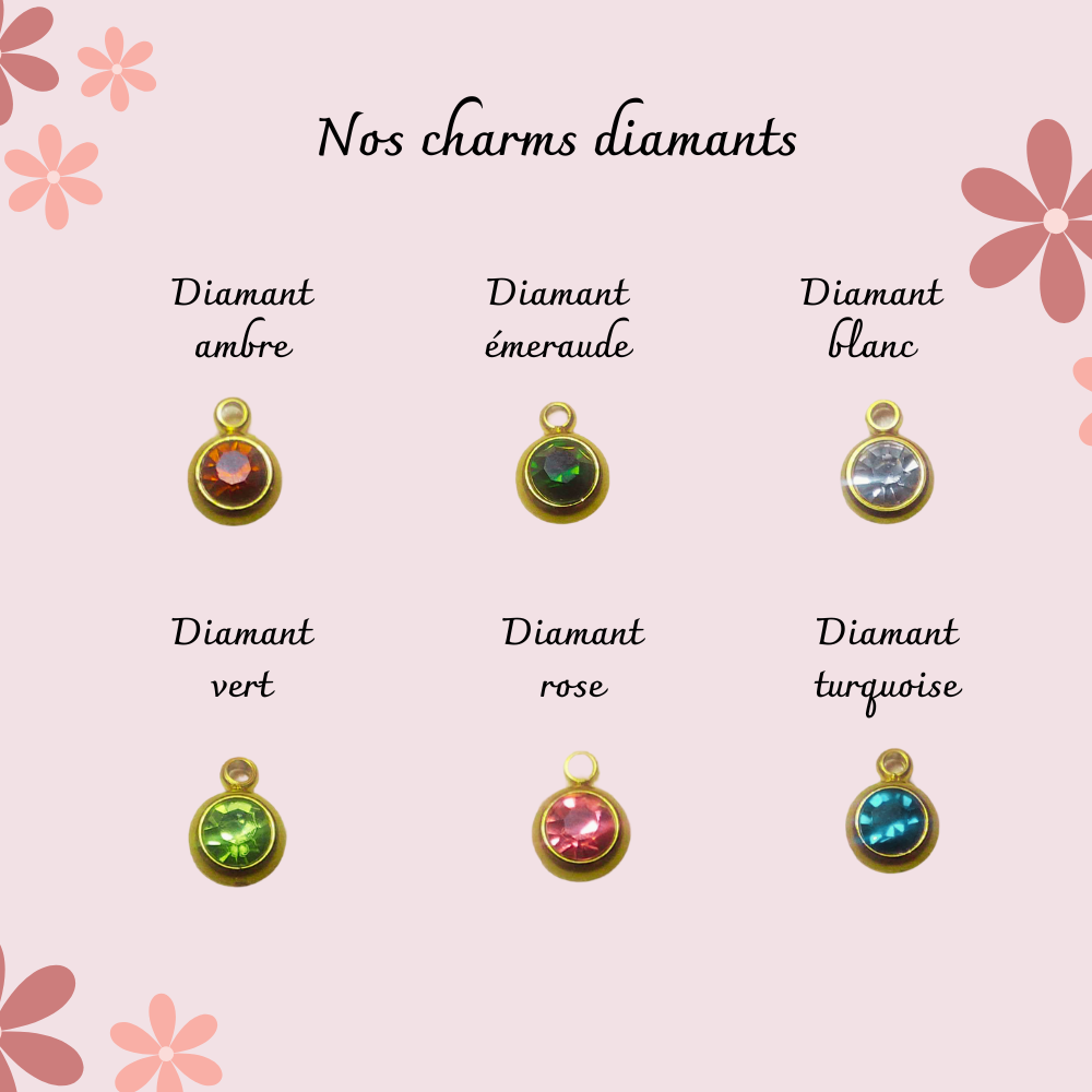 Charms diamants