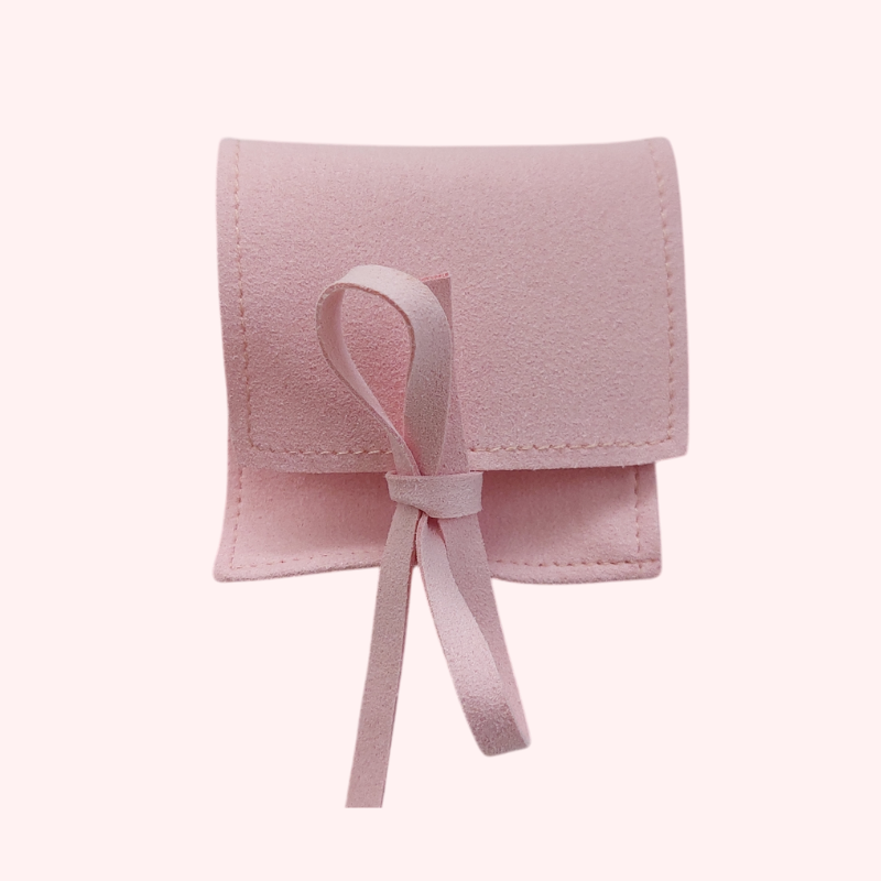 Pochette à bague rose bonbon