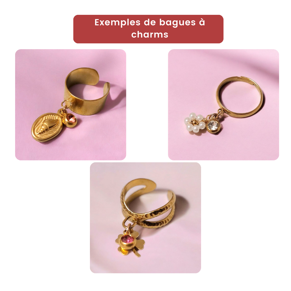 Bague à breloques personnalisable Créez une bague unique