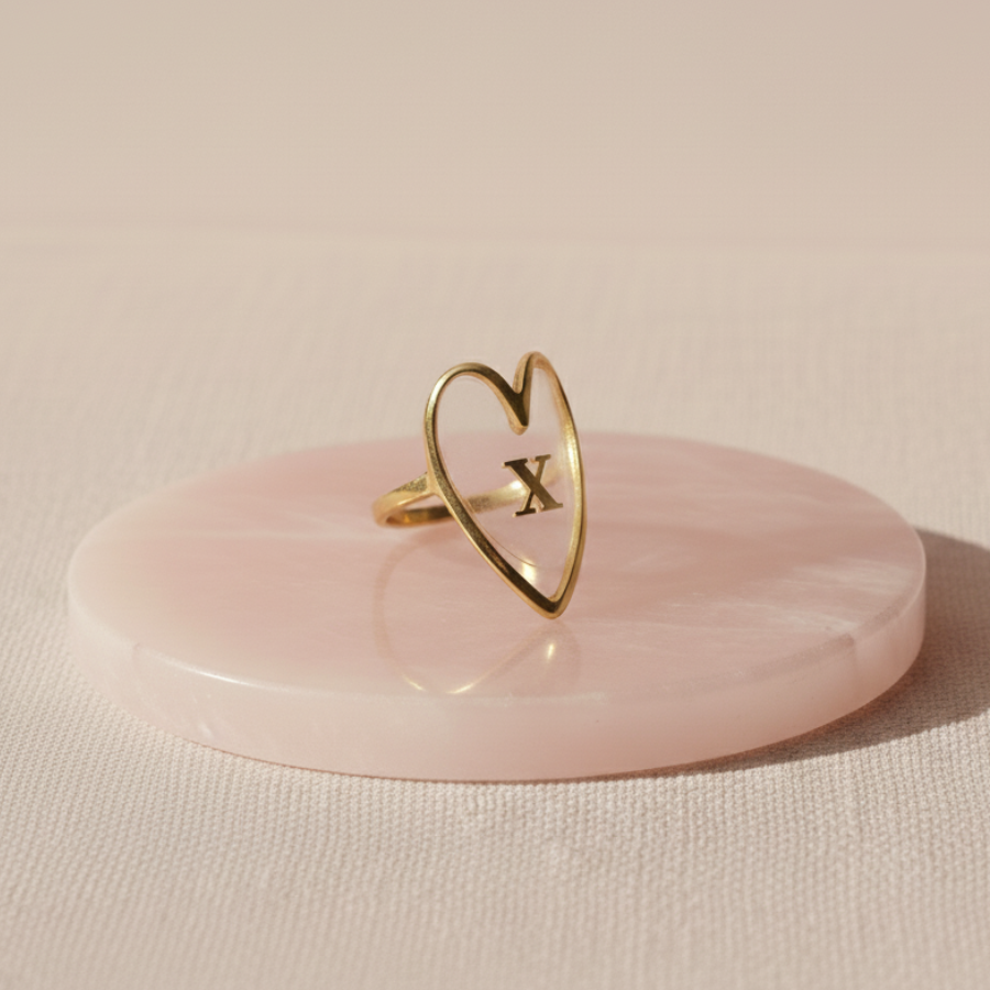 Bague amour côté gauche