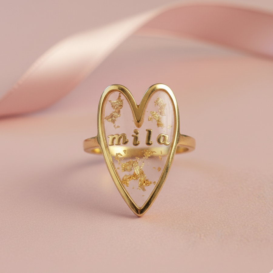 Bague personnalisée de face