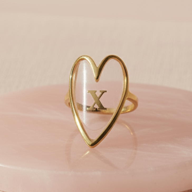 Bague amour de face