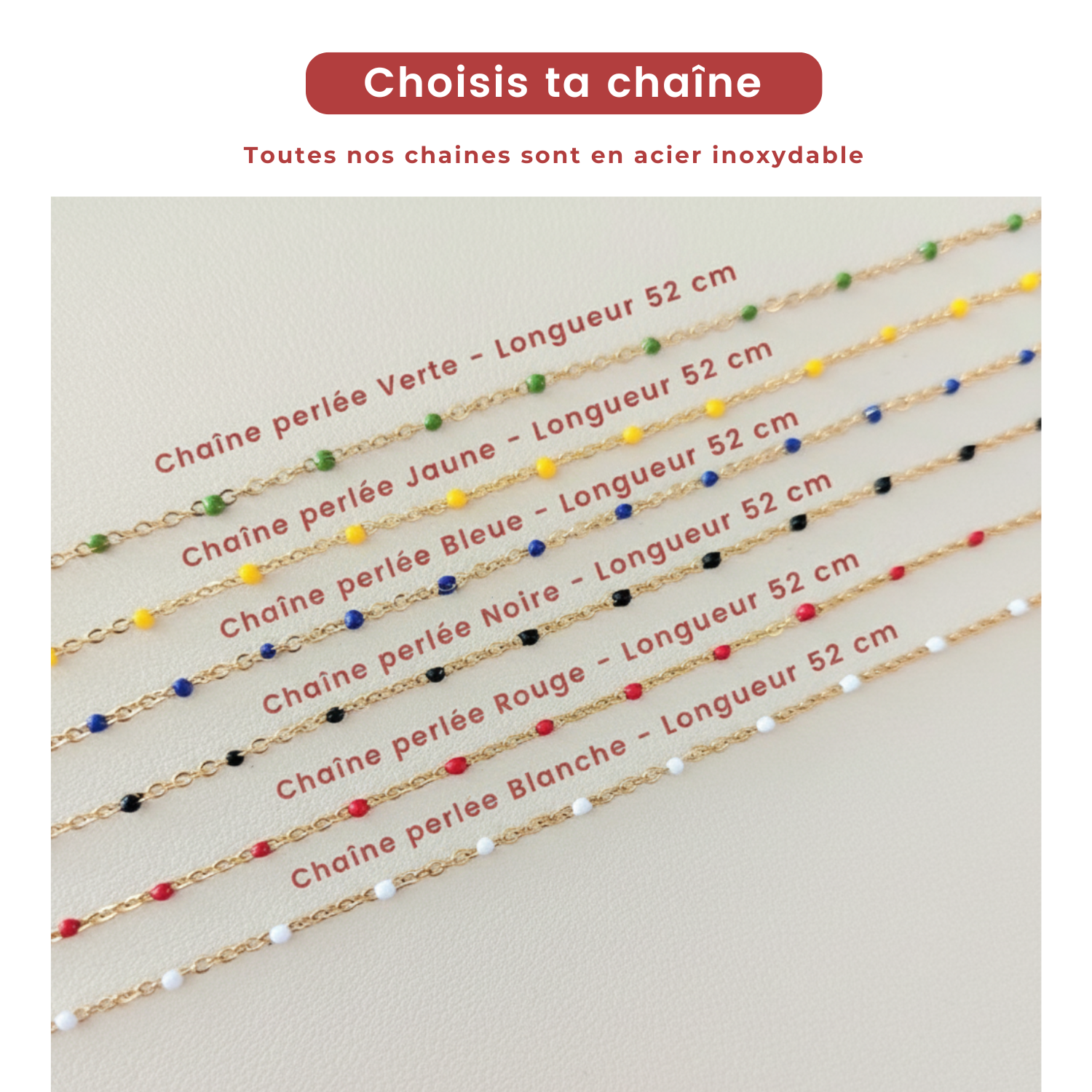 Chaine perlée
