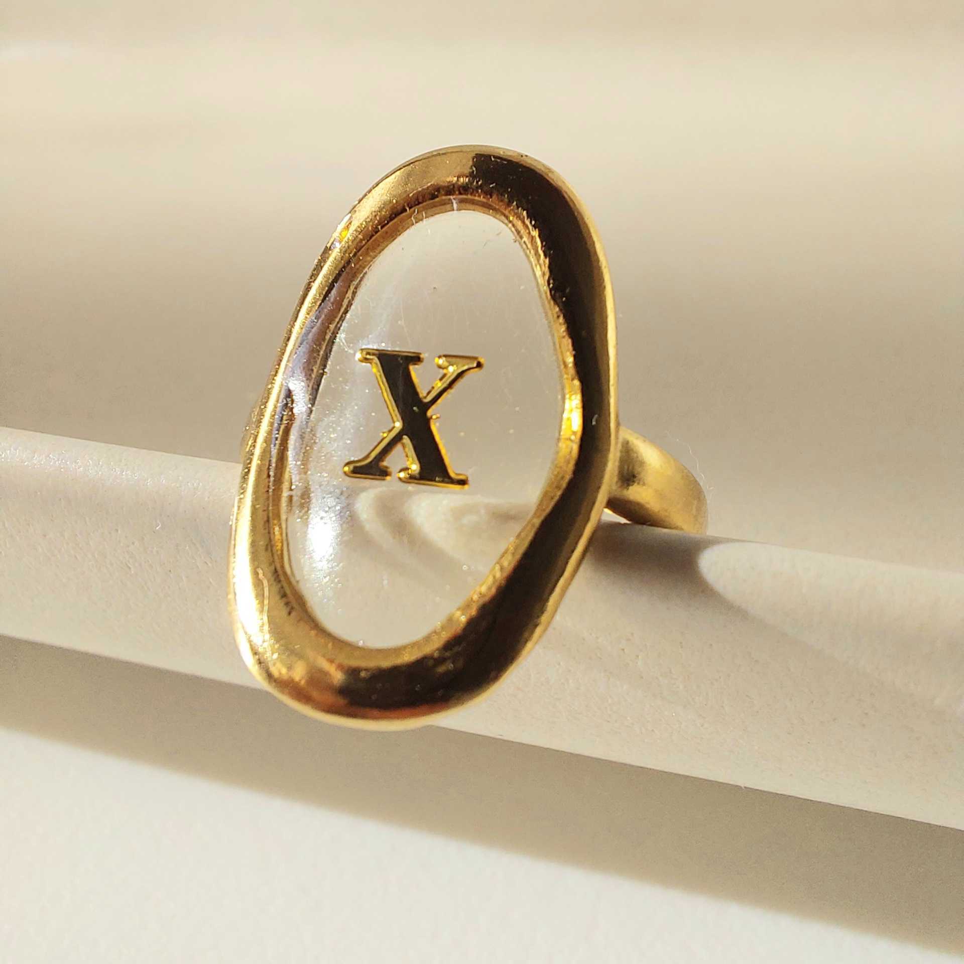 bague douceur acier inoxydable dore