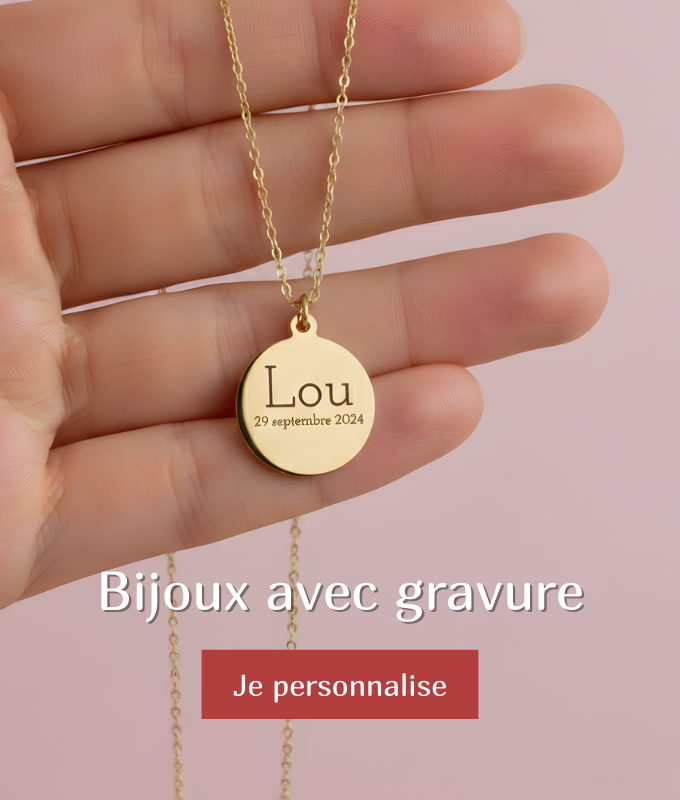 Bijoux avec gravure