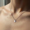 Collier médaille 12mm argenté