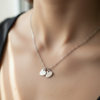Collier petit coeur argenté