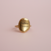 Bague irrégulière dorée