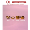 Bagues charms personnalisées