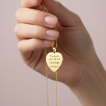Collier pendentif coeur doré