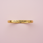 bracelet jonc doré