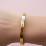 bracelet jonc doré