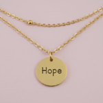 collier double rang doré 15mm