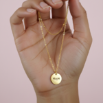 collier double rang doré 15mm