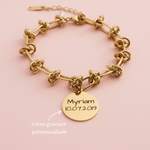 bracelet personnalisé chaine à maillon