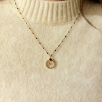 Collier coeur océan de face