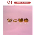 Bagues charms personnalisées
