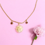 Collier en acier inoxydable - Charms soleil