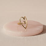 Bague amour côté gauche