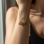 collier trois cœur doré