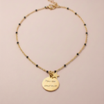 Collier chaine perlée