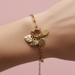 bracelet petits coeur dorés